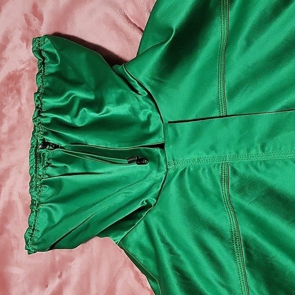 Kenneth Cole Reaction Kelly Green Lined Satin Look St. Patrick's Day Jacket Sz S - Picture 14 of 14
